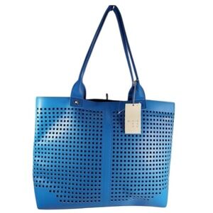 🆕 A New Day cobalt Blue Tote Bag w/ cut outs  *Flaw*
